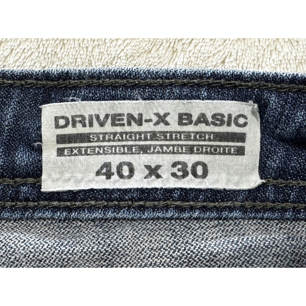Buffalo Mens Driven-X Basic Straight Stretch Blue Jeans 40x30 Meas: 40x30 - Picture 4 of 6